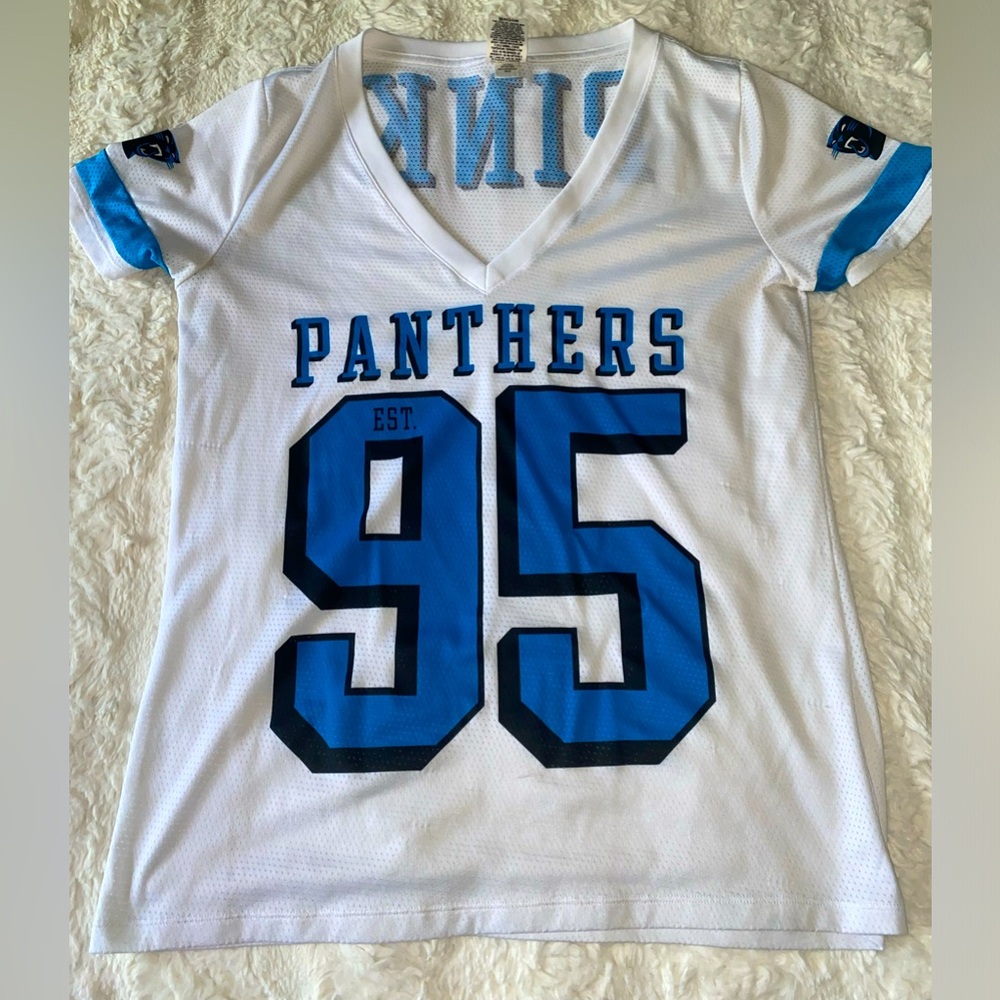 Victorias Secret Pink Carolina Panthers Football Jersey